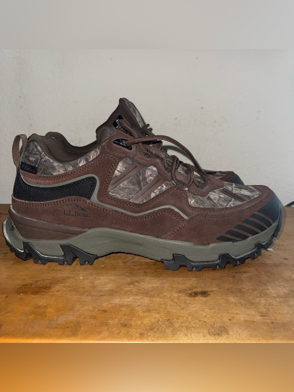 L.L. Bean Men's Trail Model X Waterproof Hiking Shoes Camo Tek 2.5 Sz 12